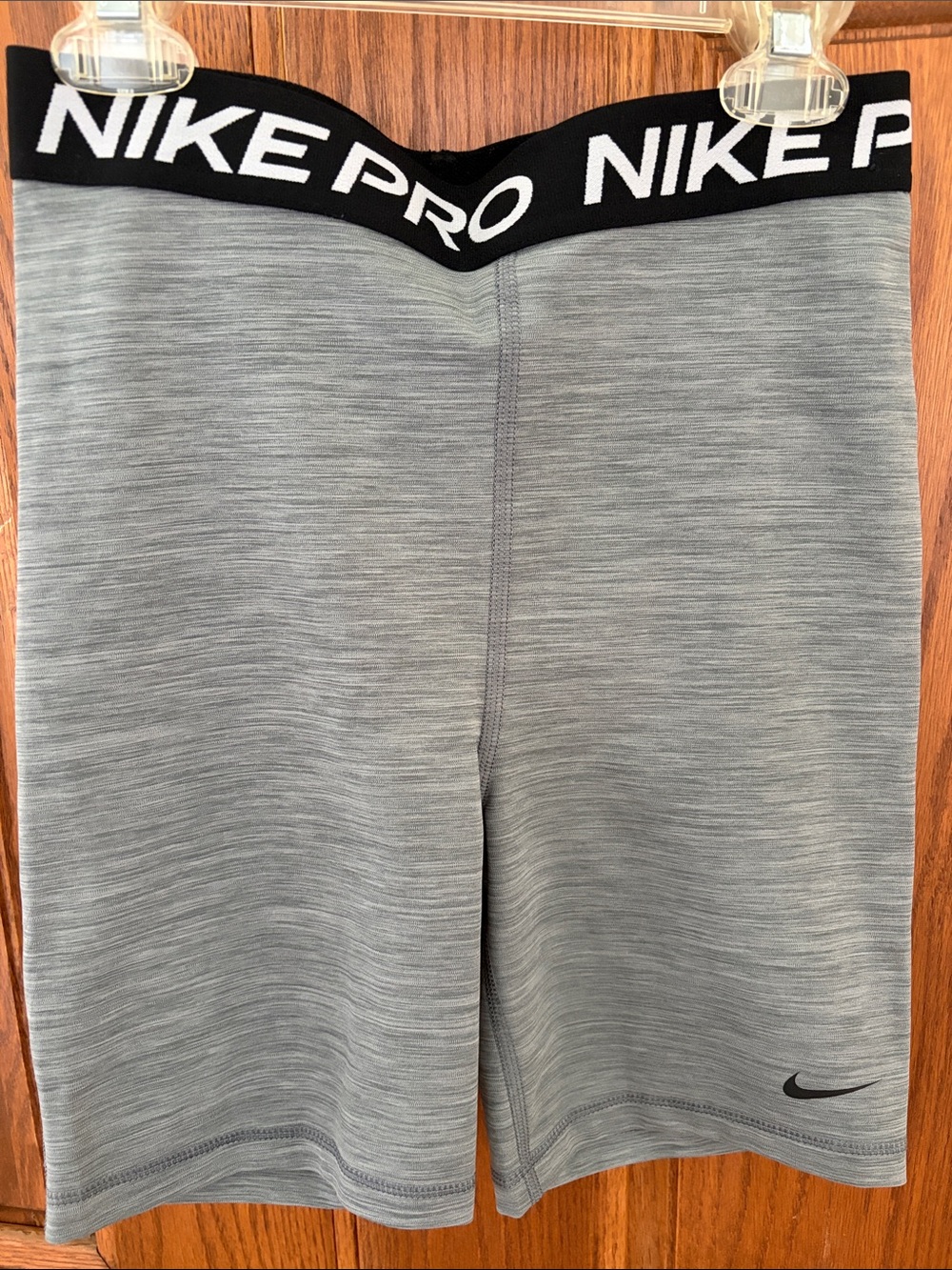 Nike Pro Gray Athletic Shorts with Branded Waistband. Never worn